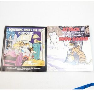 Calvin and‎ Hobbes Collection Books Bill Watterson Something Under Bed Attack